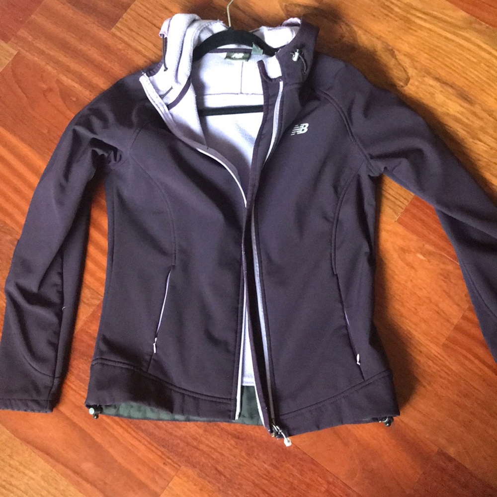 New balance purple jacket with fleece lining